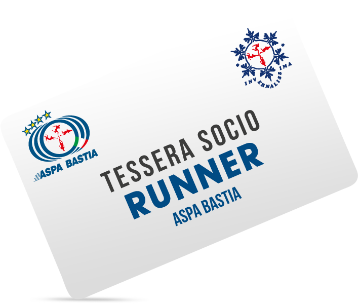 Tessera Socio Runner Aspa Bastia per essere un Socio Agonista FIDAL dell'ASD Podistica di Bastia umbra